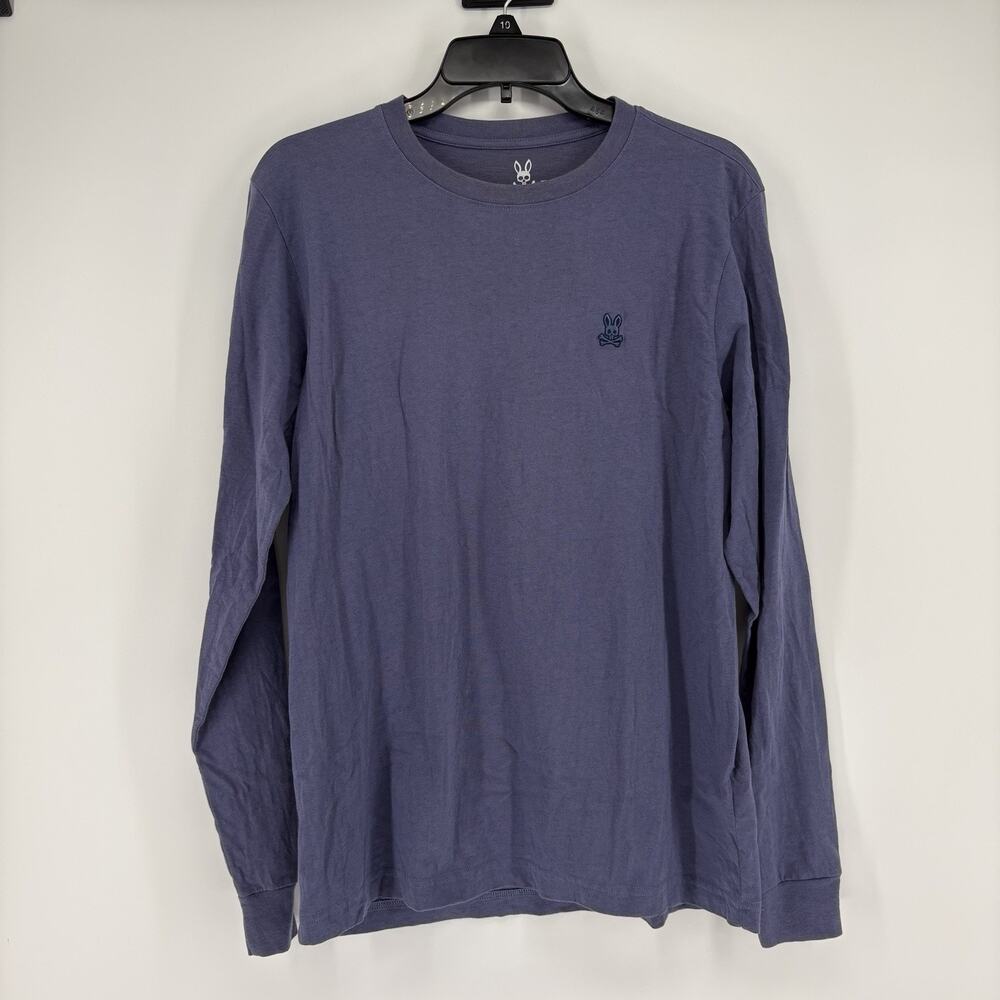 Psycho Bunny Shirt Mens Size Small (4) Purple Long Sleeve Crewneck Pima Cotton